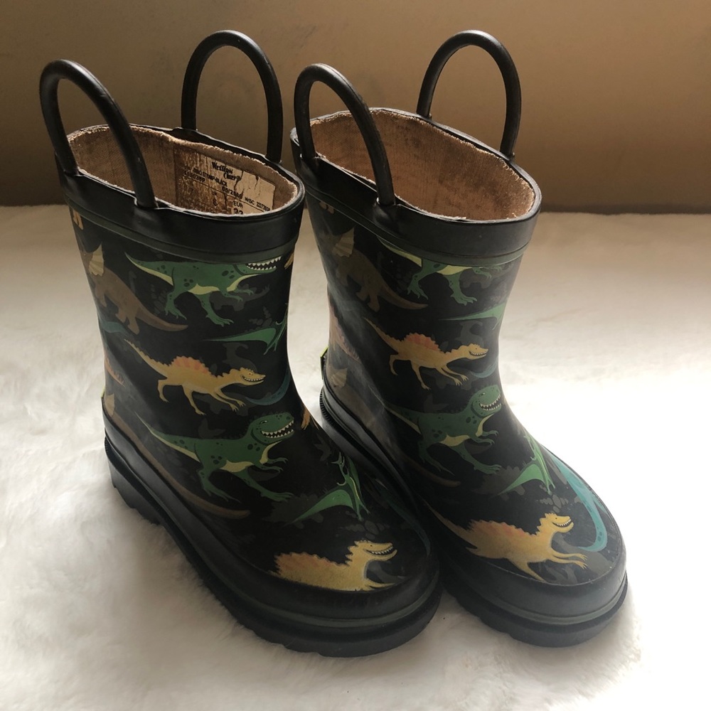 Western Chief Boys Toddler Dinosaur Rain Boots S 7